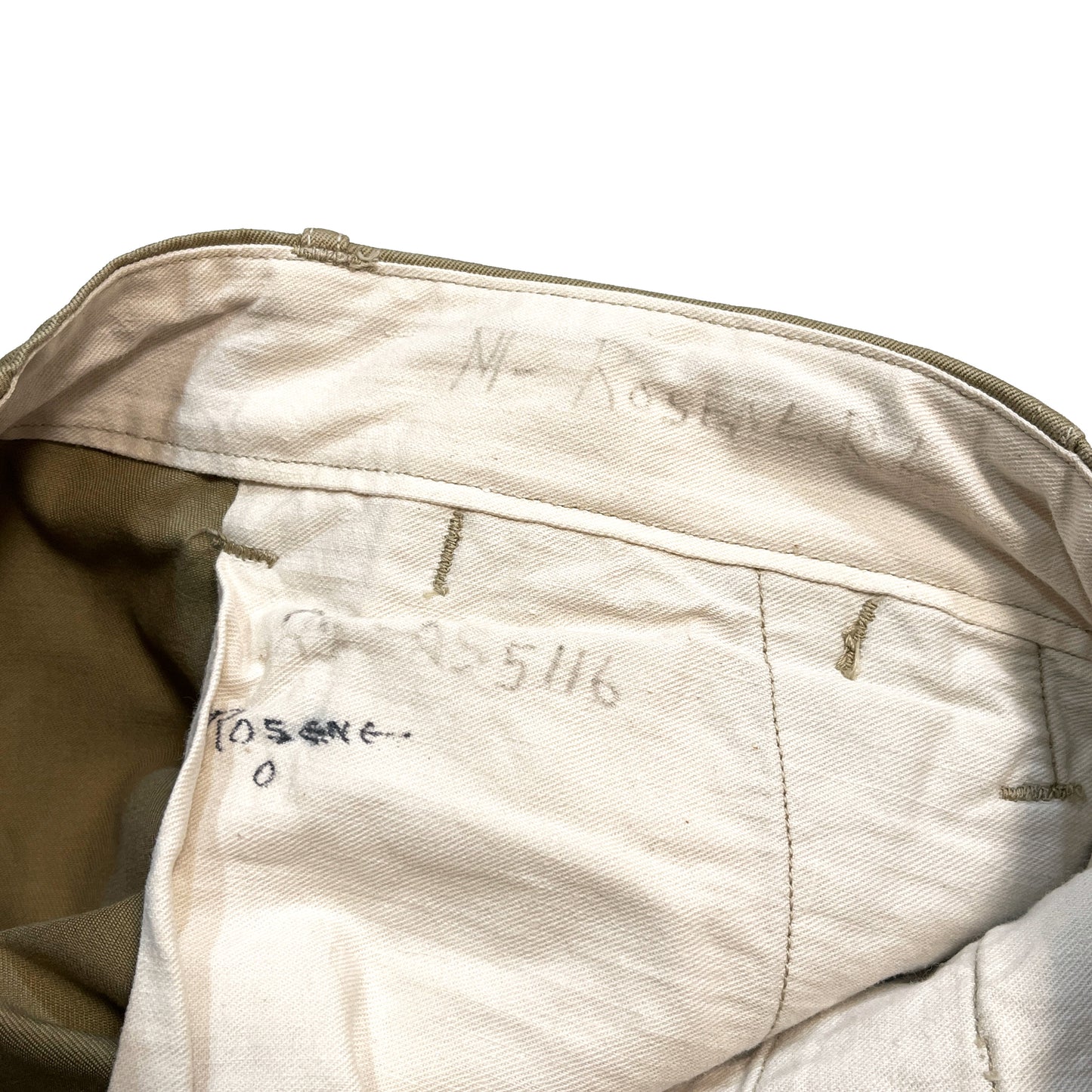 40's U.S.ARMY 41-Khaki Chino TROUSERS "METAL BUTTON" Size (W36 L33.5)位 スペシャル！