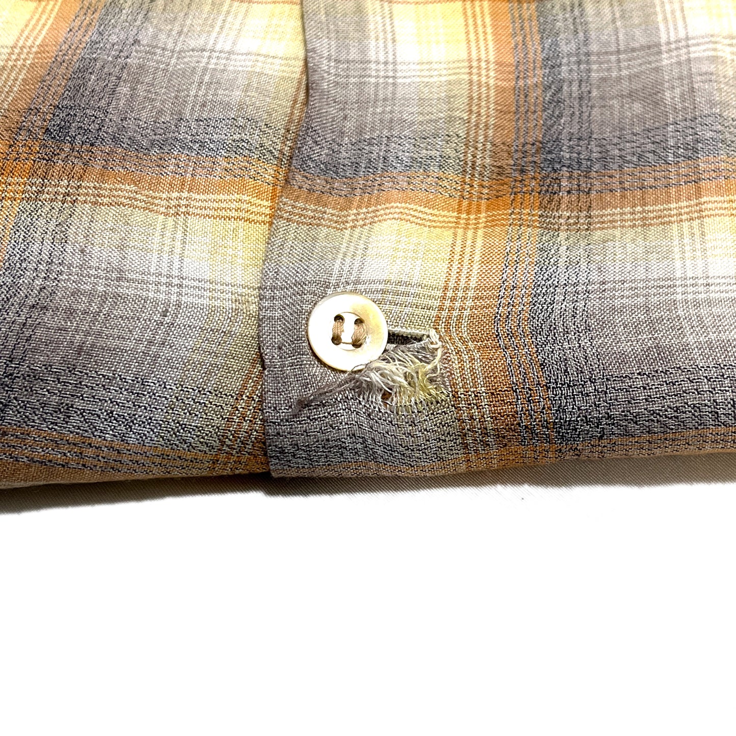 60's Pilgrim Onbre Rayon L/S SH Size (L) レア！