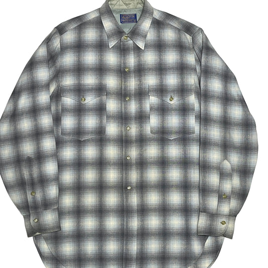 50's Pendleton Wool SH 極上配色 オンブレチェック Size (15 1/2)