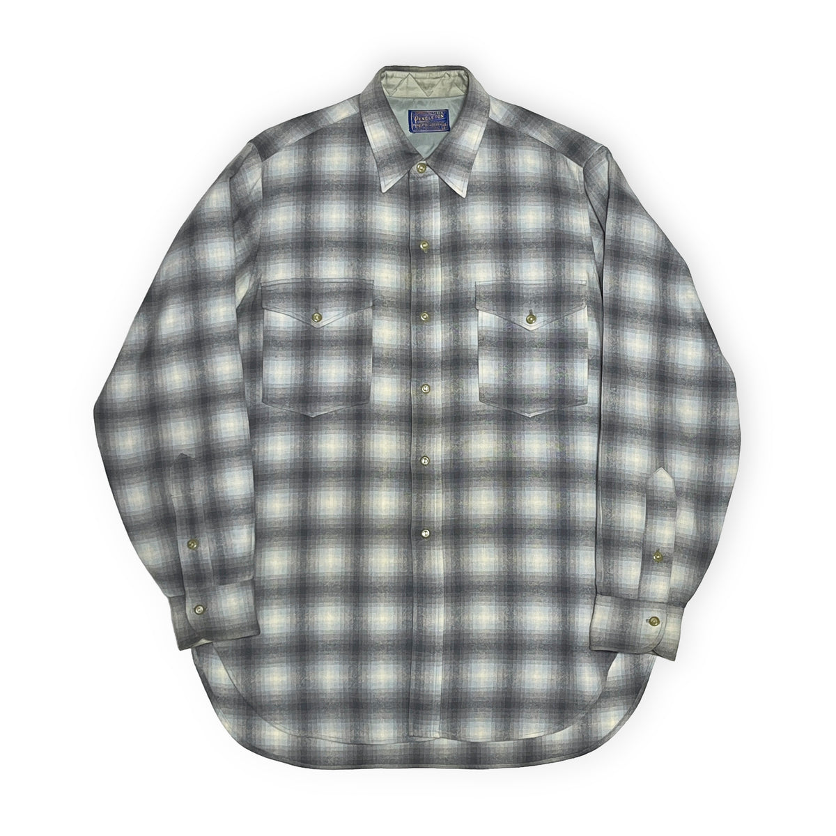 50's Pendleton Wool SH 極上配色 オンブレチェック Size (15 1/2)