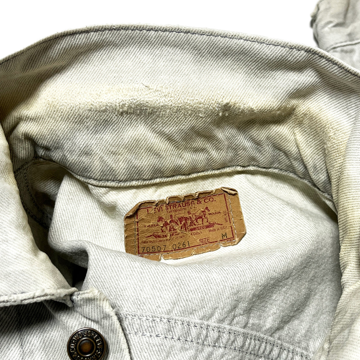 80's〜 Levi's 70507 Acid Gray Denim JKT Size (L)