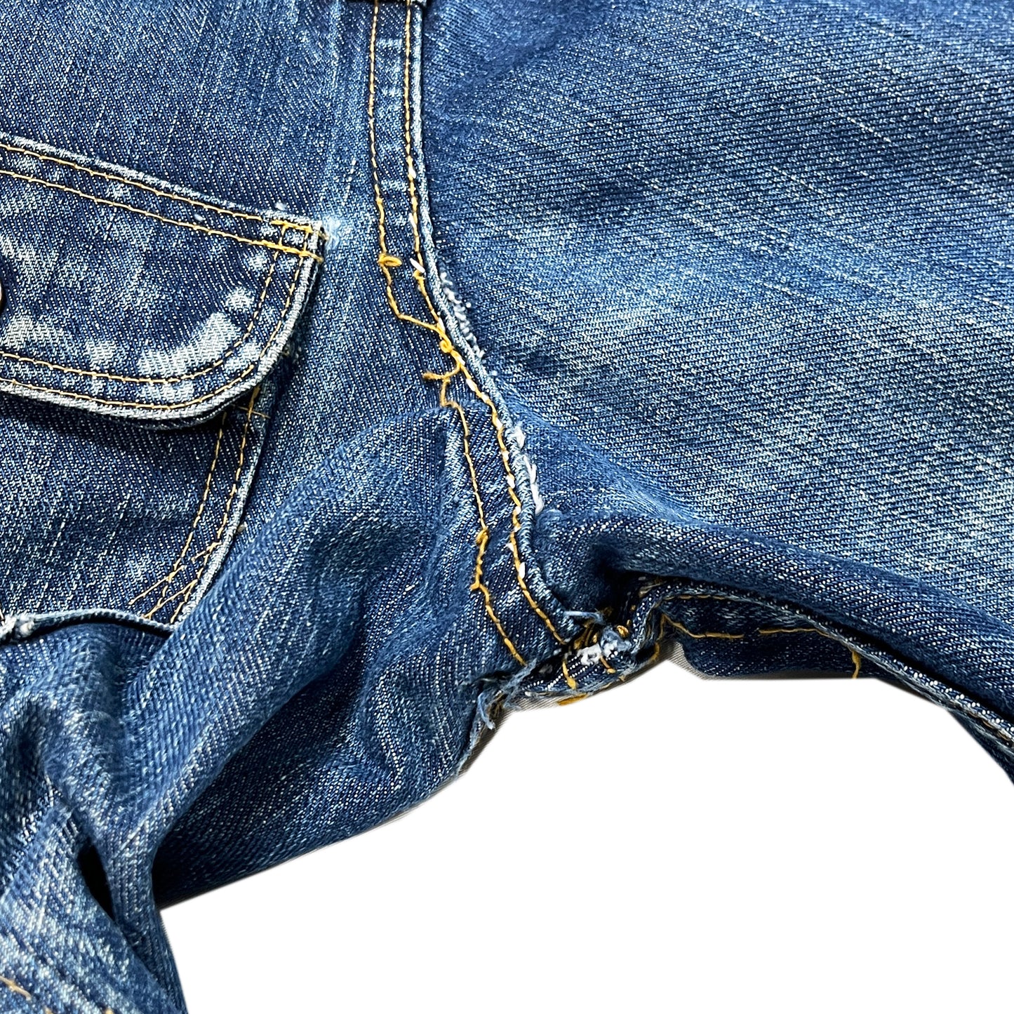 60s Wrangler 111MJ Denim JKT 46 超ビッグサイズ ディテール 4 ボタン 縫い目 素材感