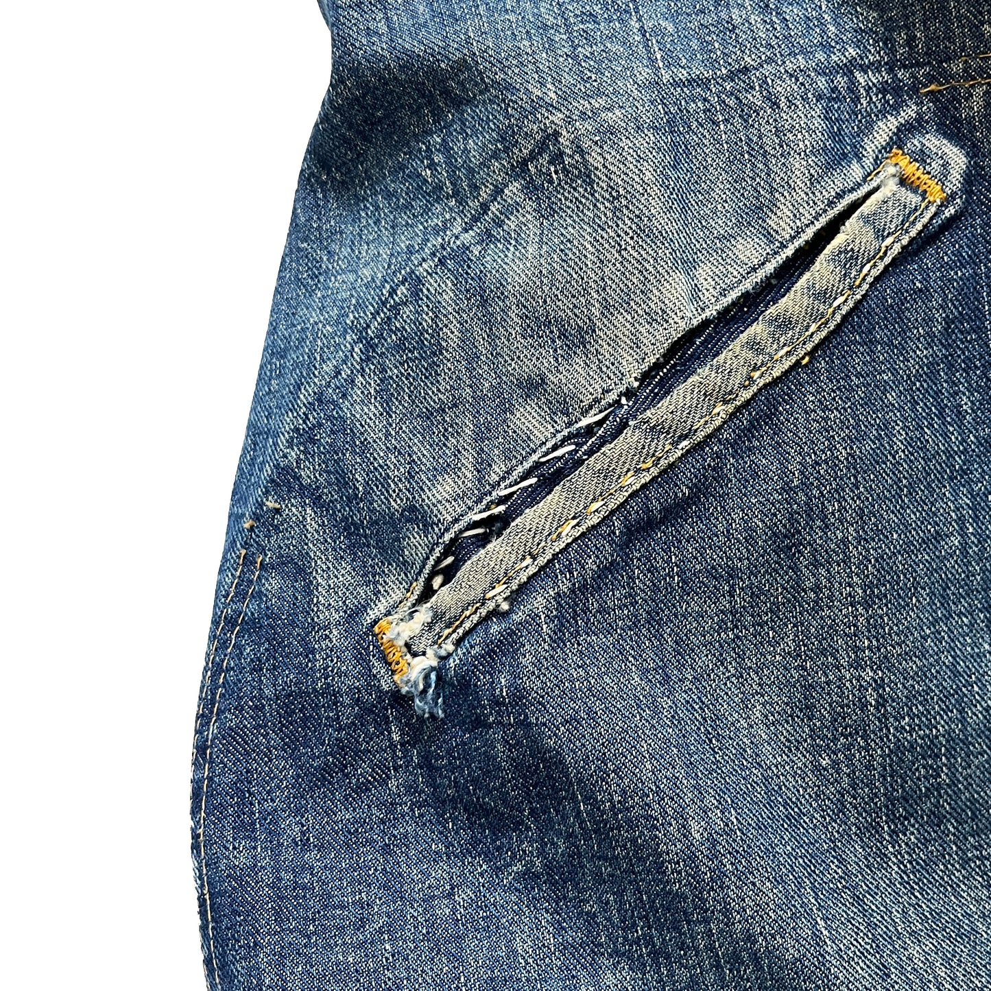 60s Wrangler 111MJ Denim JKT 46 超ビッグサイズ ディテール 5 ボタン 縫い目 素材感