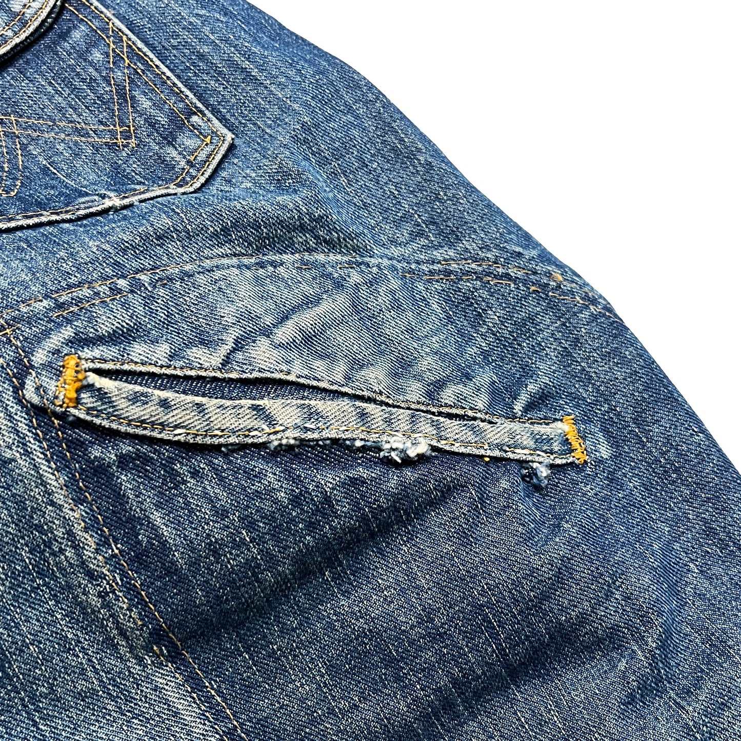 60s Wrangler 111MJ Denim JKT 46 超ビッグサイズ ディテール 6 ボタン 縫い目 素材感