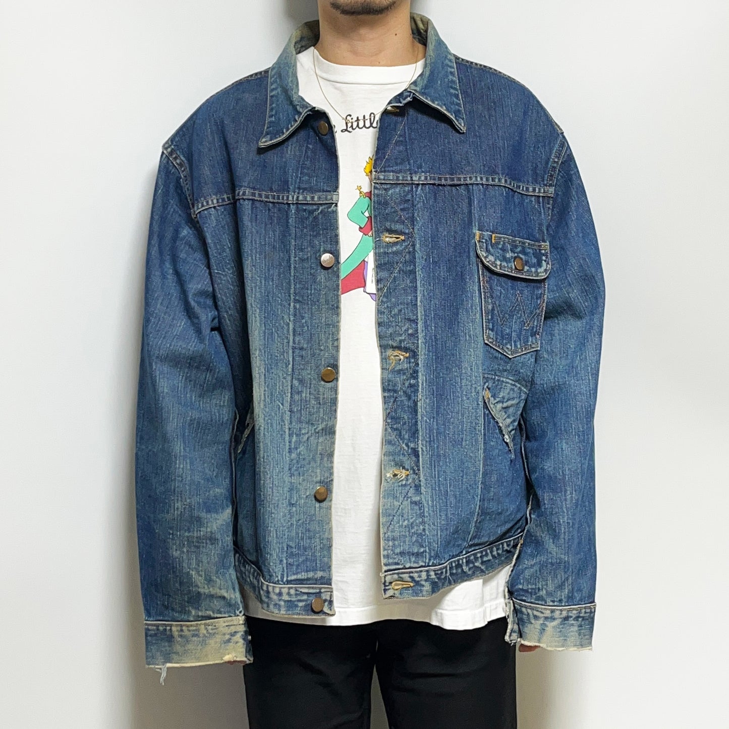 60s Wrangler 111MJ Denim JKT 46 超ビッグサイズ ブランドタグ 3 Wrangler タグ サイズ46