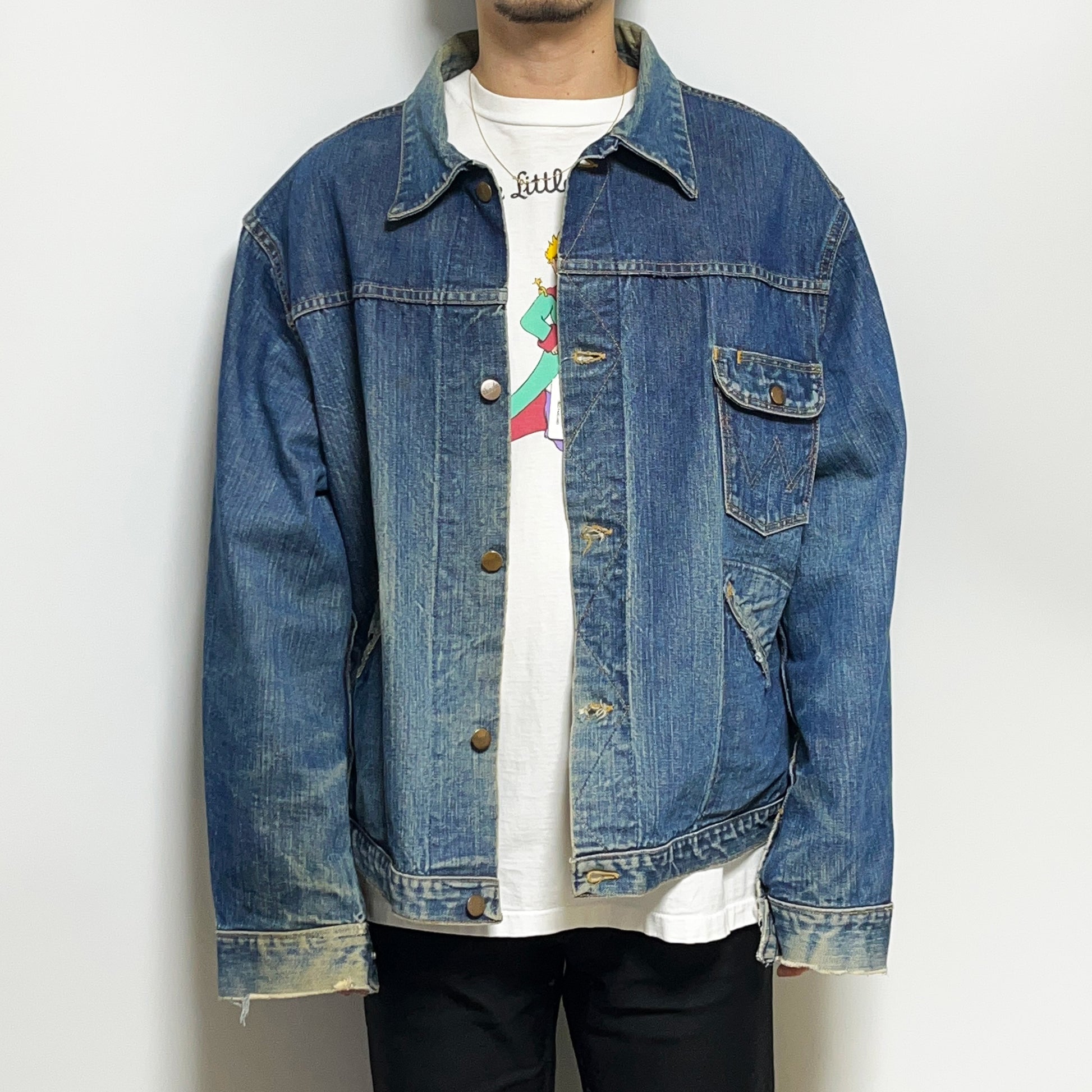 60s Wrangler 111MJ Denim JKT 46 超ビッグサイズ ブランドタグ 3 Wrangler タグ サイズ46