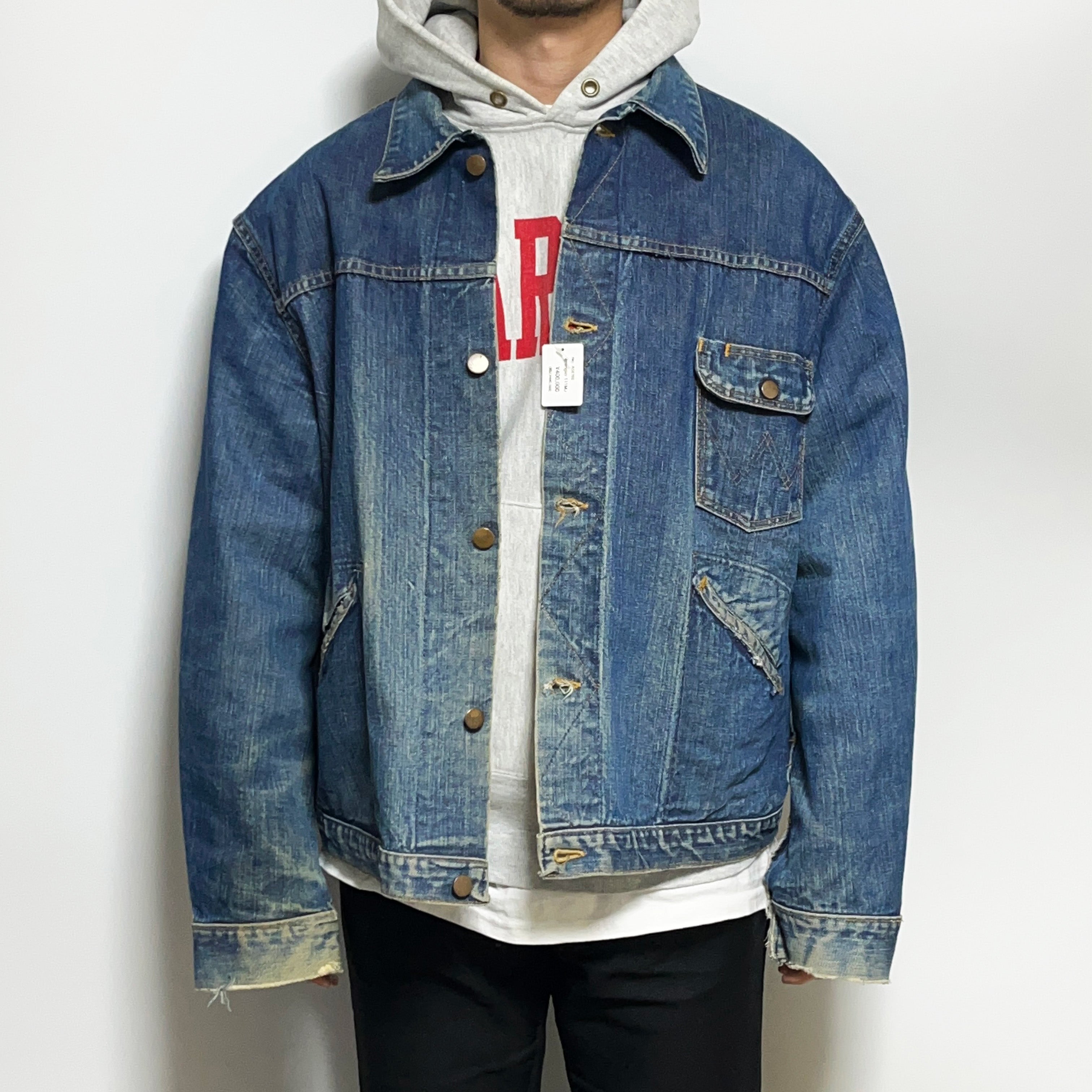 60s ラングラー Wrangler 111MJ 超 デニムジャケット 46 ヴィンテージ