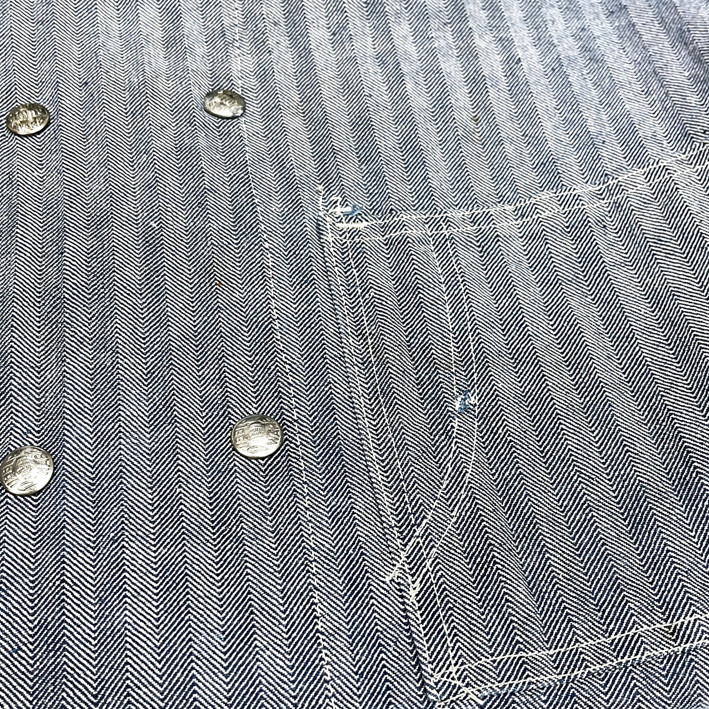 40's〜 DUBBLE WARE Coverall Wブレスト Wボタン Size (44)位 レア！