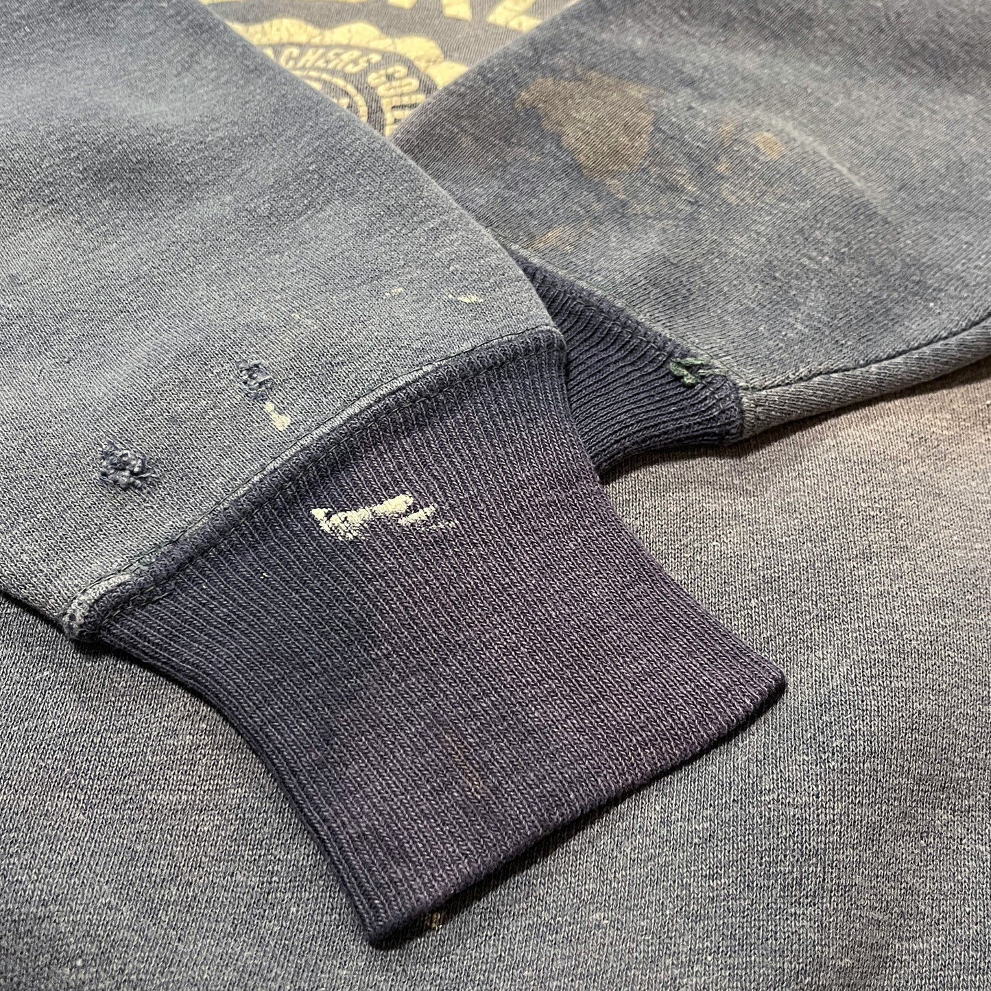 60's Unknown 2Tone Sweat "CONCORDIA COLLEGE" Flocky Print Size (ML)位