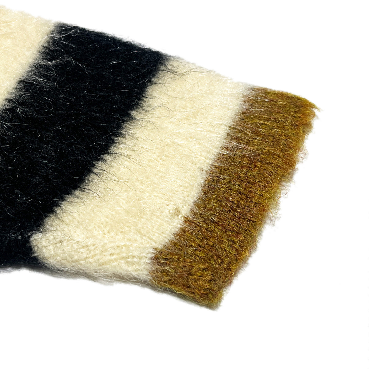 70's Minnesota Woolen Mohair Cardigan "Border Pattern" Size (L) ビッグサイズ！