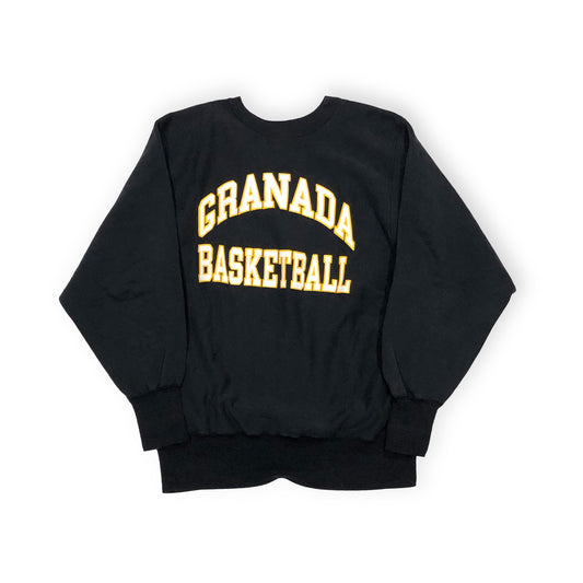 90's CHAMPION R/W BLACK 両面プリント Size(XL)