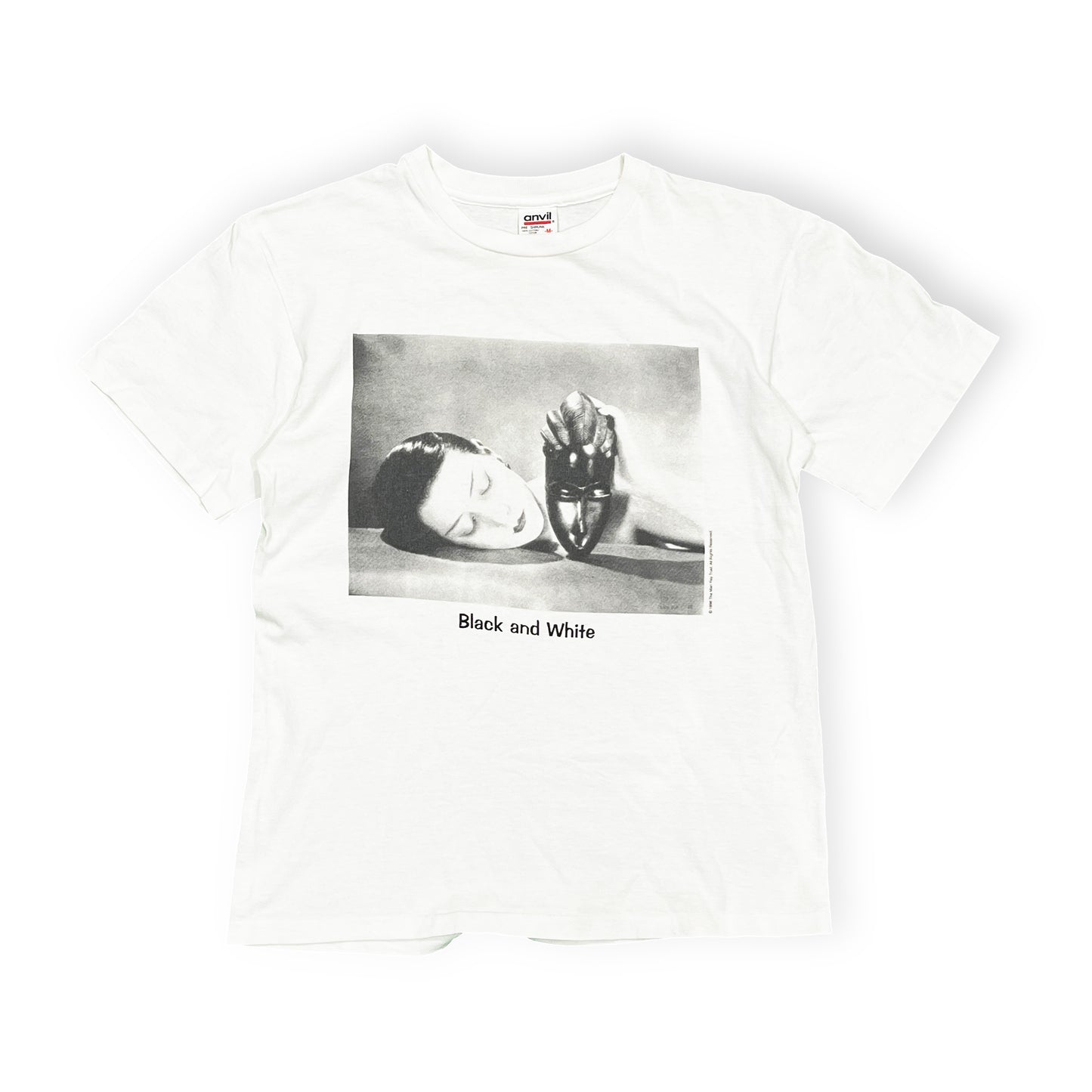 90's Anvil Man Ray "Black and White" T Size (M)