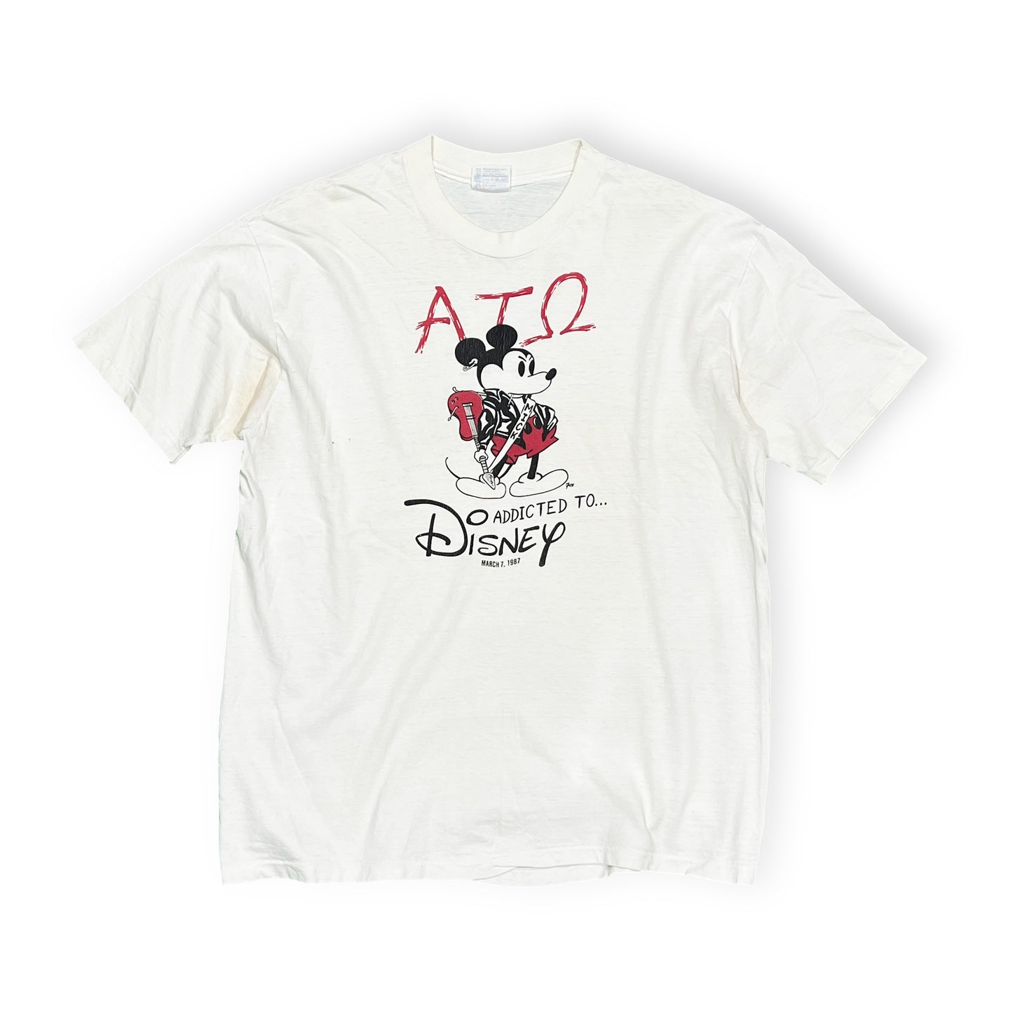 80's Hanes Mickey Mouse "Mick Jagger Parody" Size (XL)