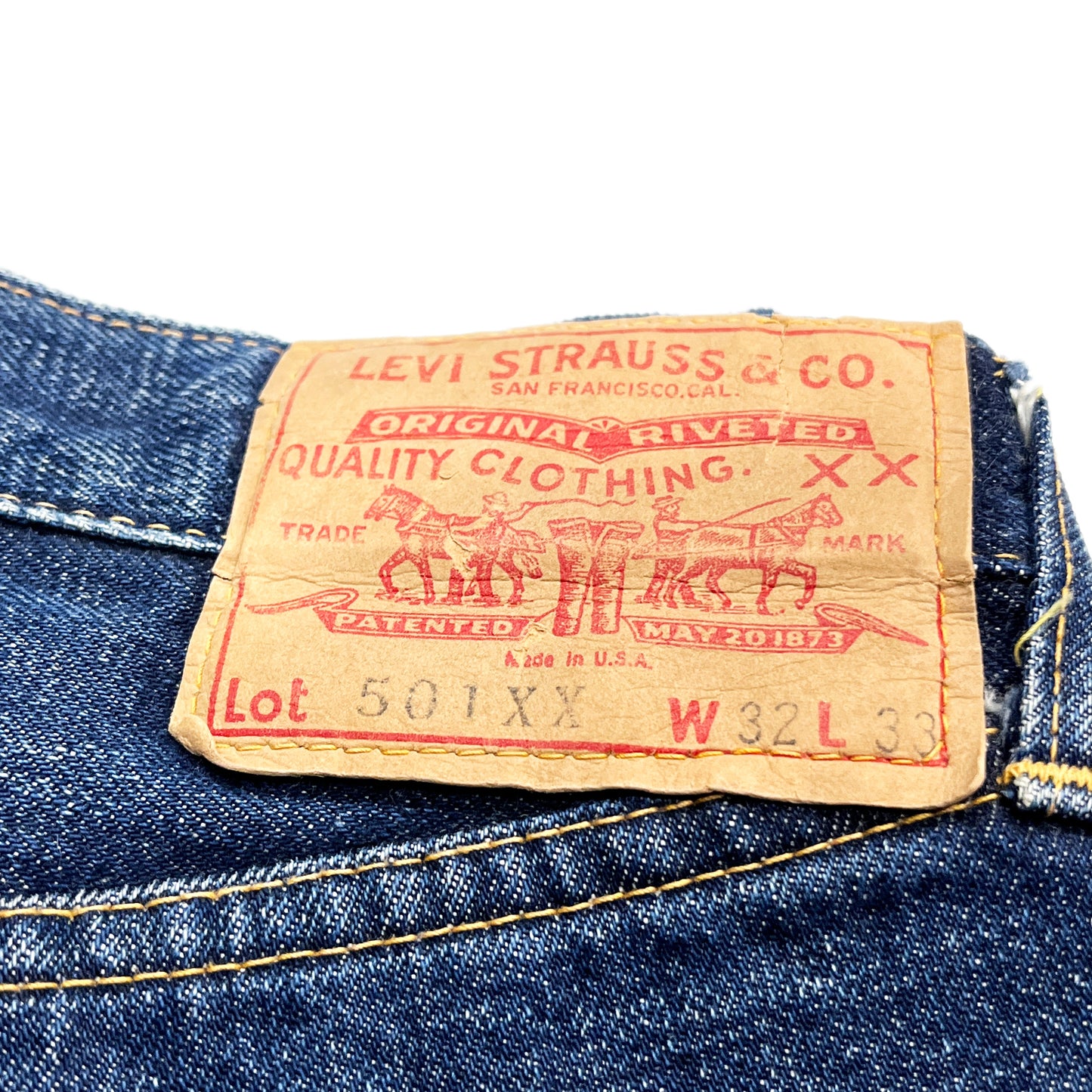 60's Levi's 501XX Paper Patch Size (W31 L28.5)位