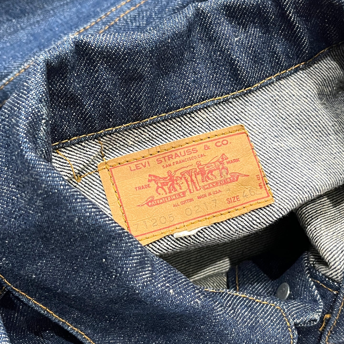 70's Levi's 71205 Denim JKT Size (46L)