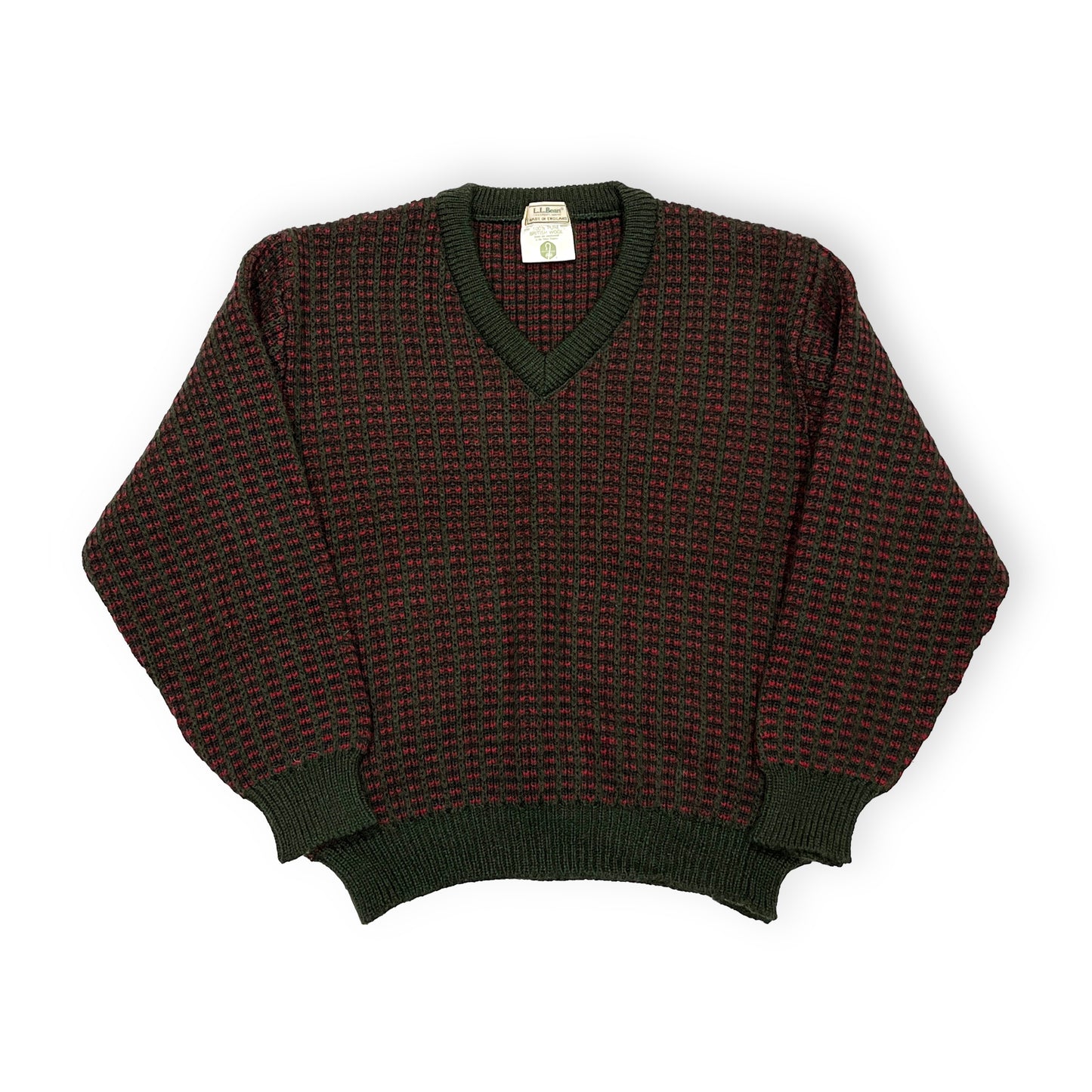 80's L.L.Bean Birds Eye Sweater Size (L)