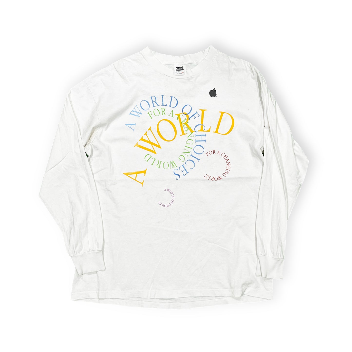 90's anvil Apple L/S T Size (XL)