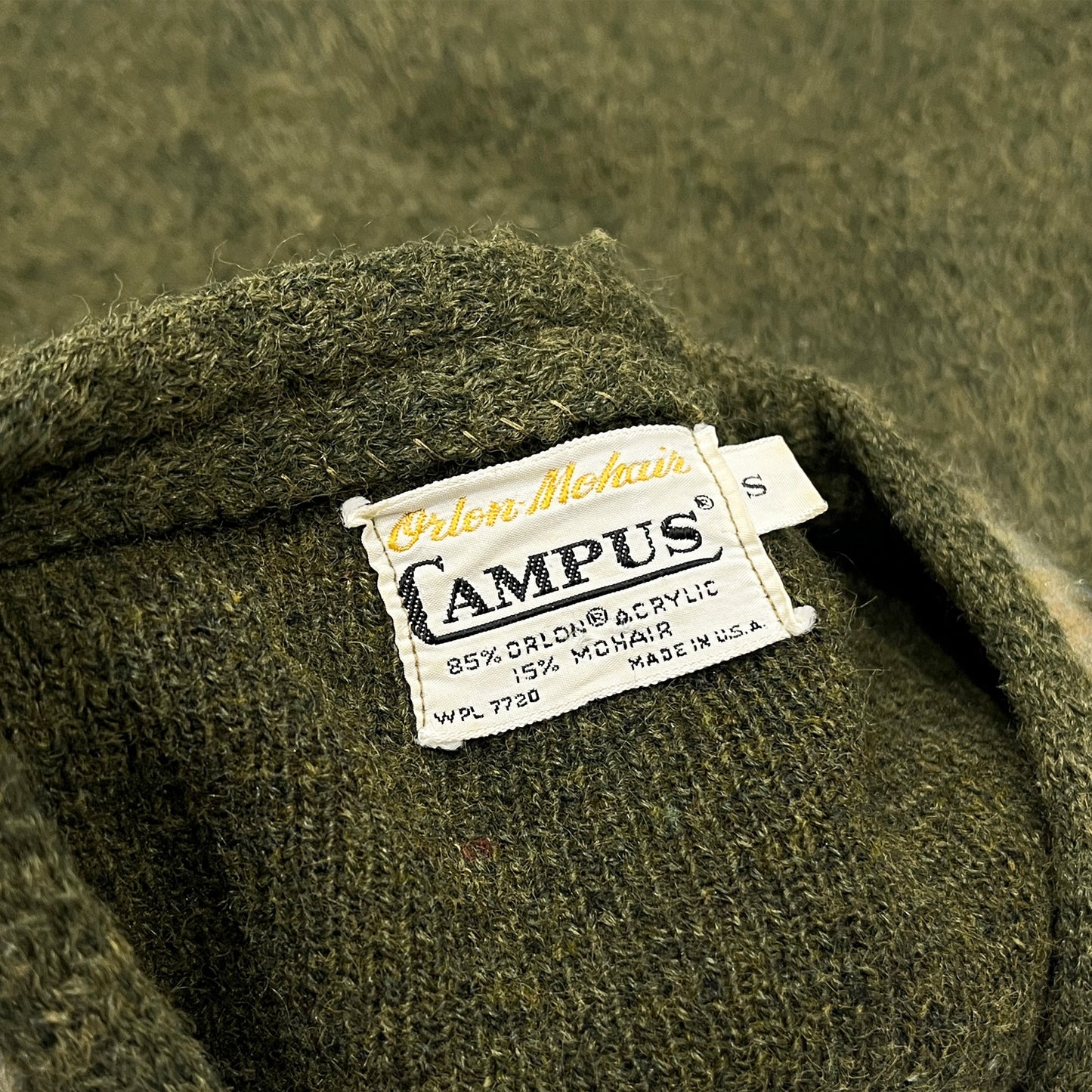 60's〜 CAMPUS Mohair Cardigan Size (S)